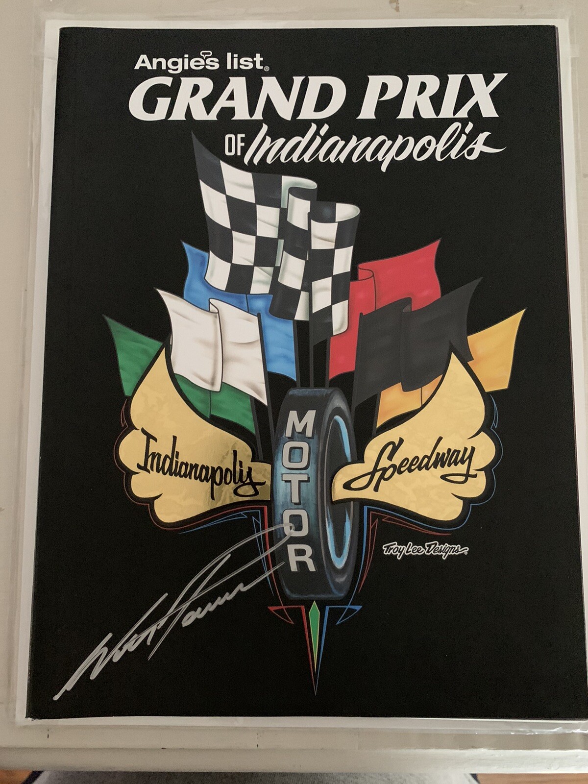 2015 Indy Grand Prix Program Signed By Winner Will Power X 2 Autographed