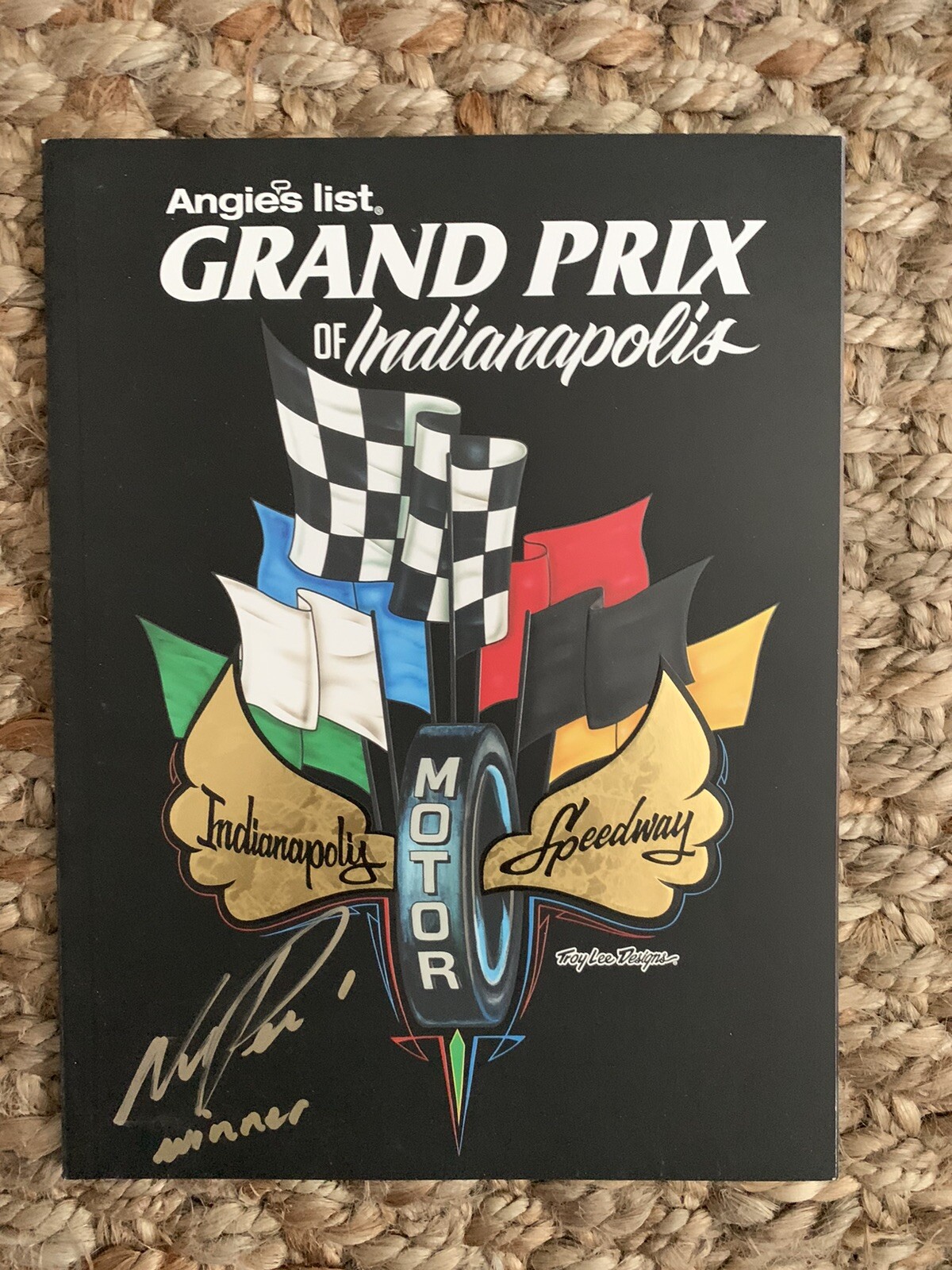 2015 Indy Grand Prix Starting Line-up Signed By Winner Will Power 500