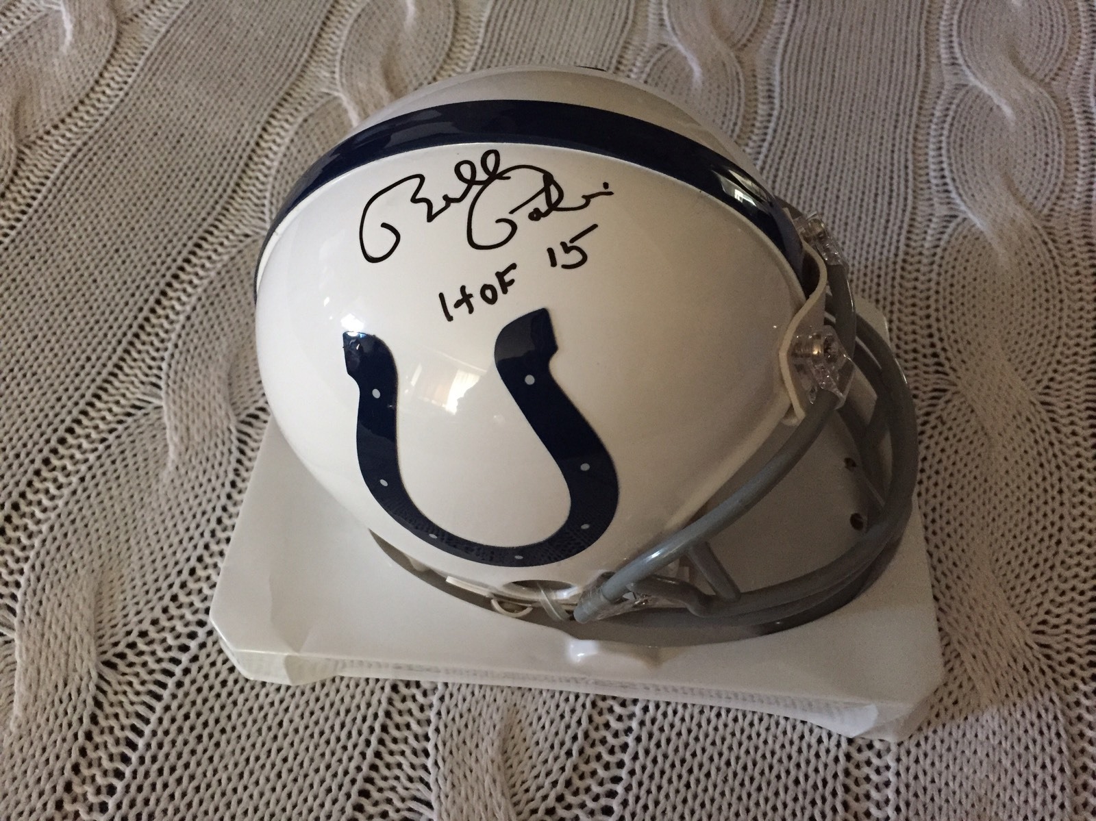 Bill Polian Signed Indianapolis Colts Mini Helmet Autographed HoF