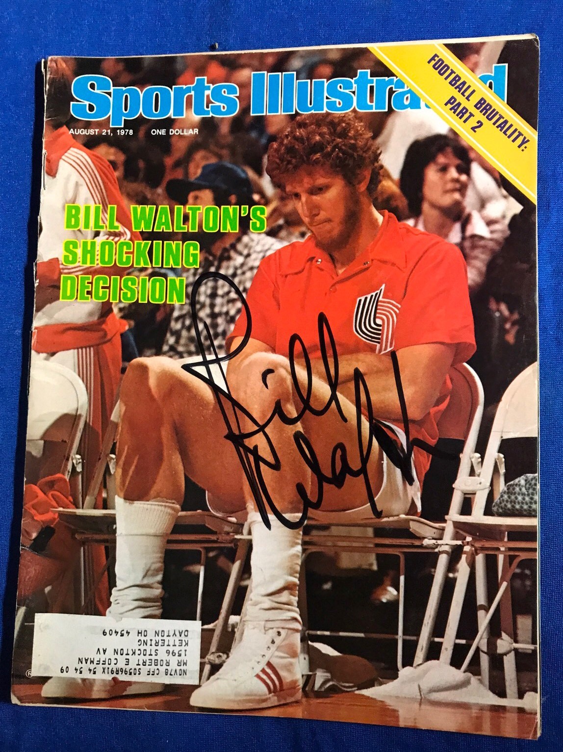 Bill Walton Signed Sports Illustrated Magazine Autographed