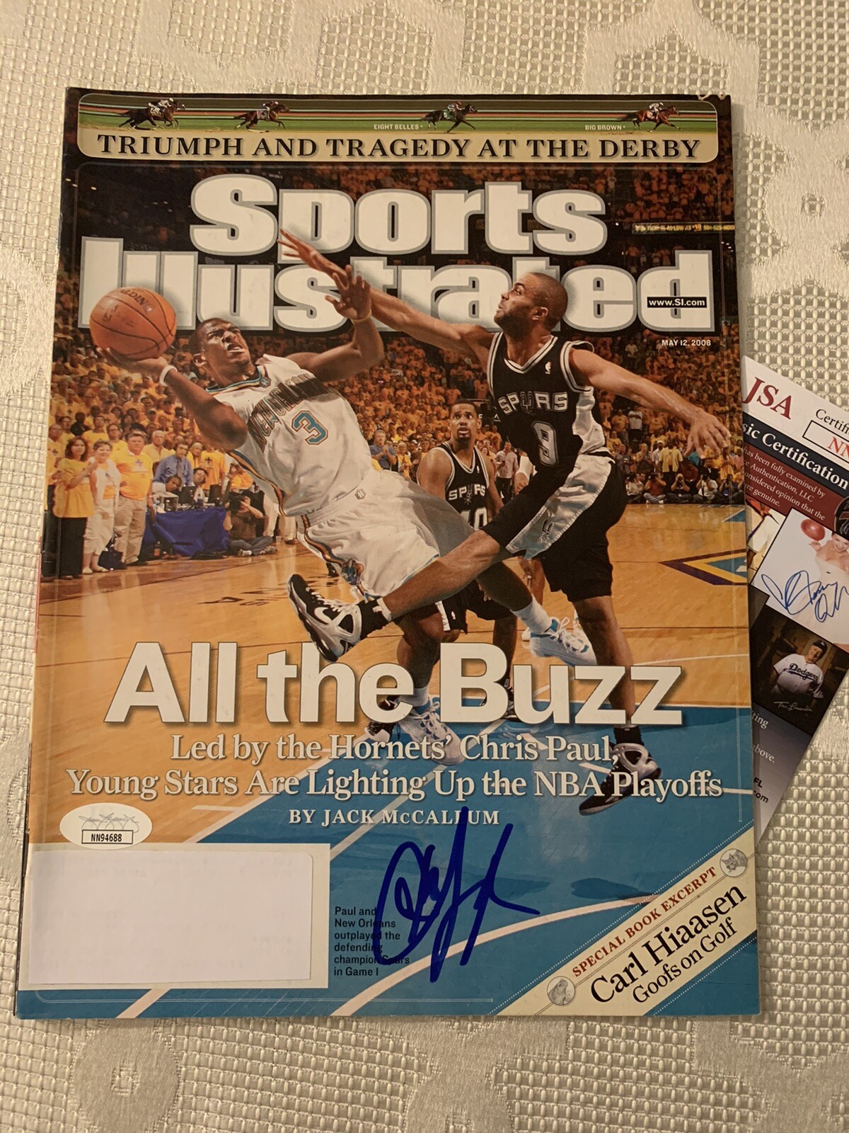 Chris Paul Signed Sports Illustrated Magazine Autographed JSA Authentication COA