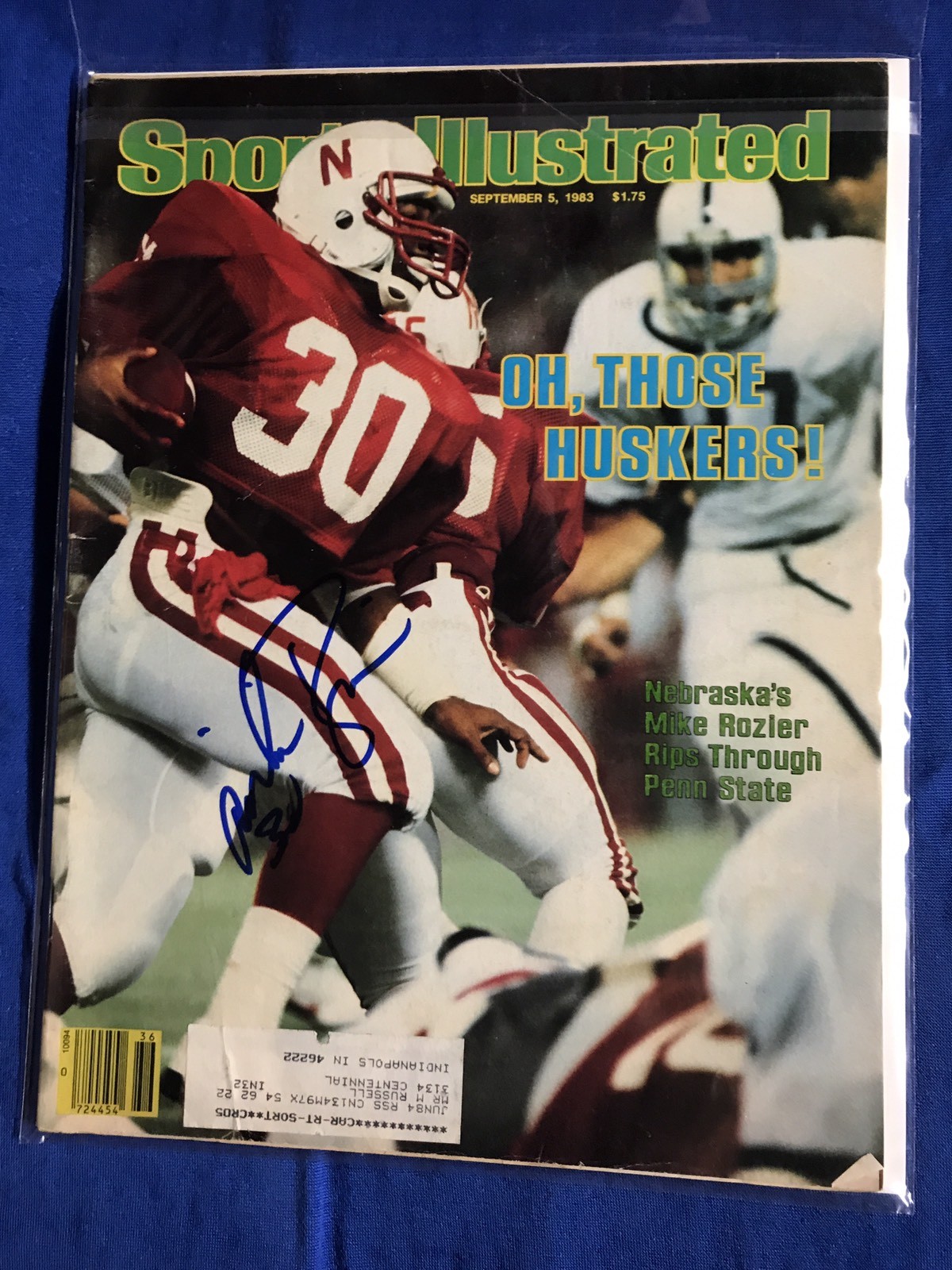 Mike Rozier Signed Sports Illustrated Magazine Autographed
