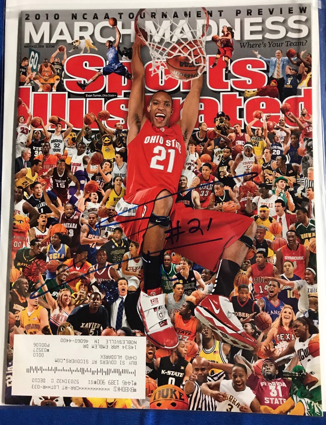 Evan Turner Signed Sports Illustrated Magazine Autographed