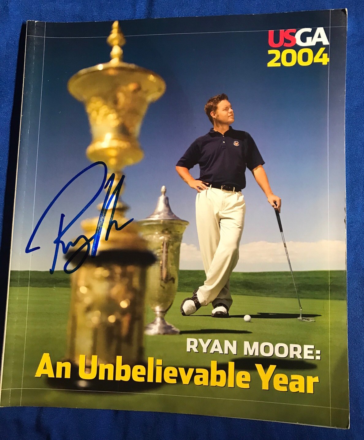Ryan Moore Signed 2004 USGA US Amateur Winner Autographed