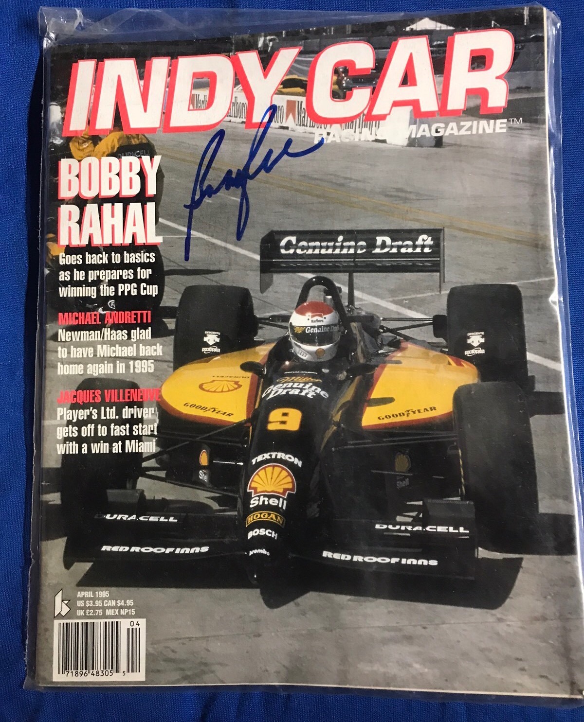 Indy Car Magazine Indy 500 Signed By Bobby Rahal Indianapolis Autographed