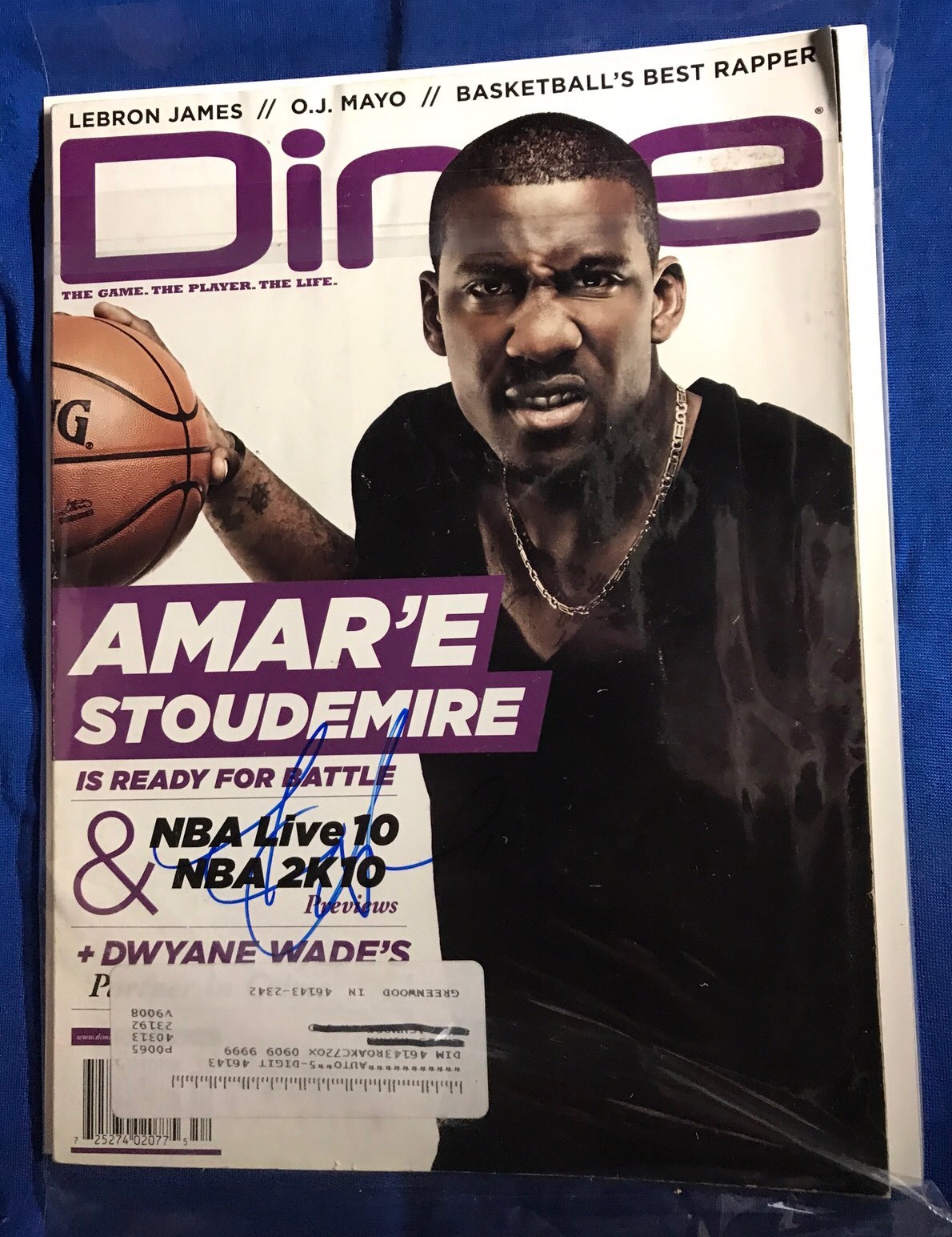 Amare Stoudamire Signed Dime Magazine Autographed