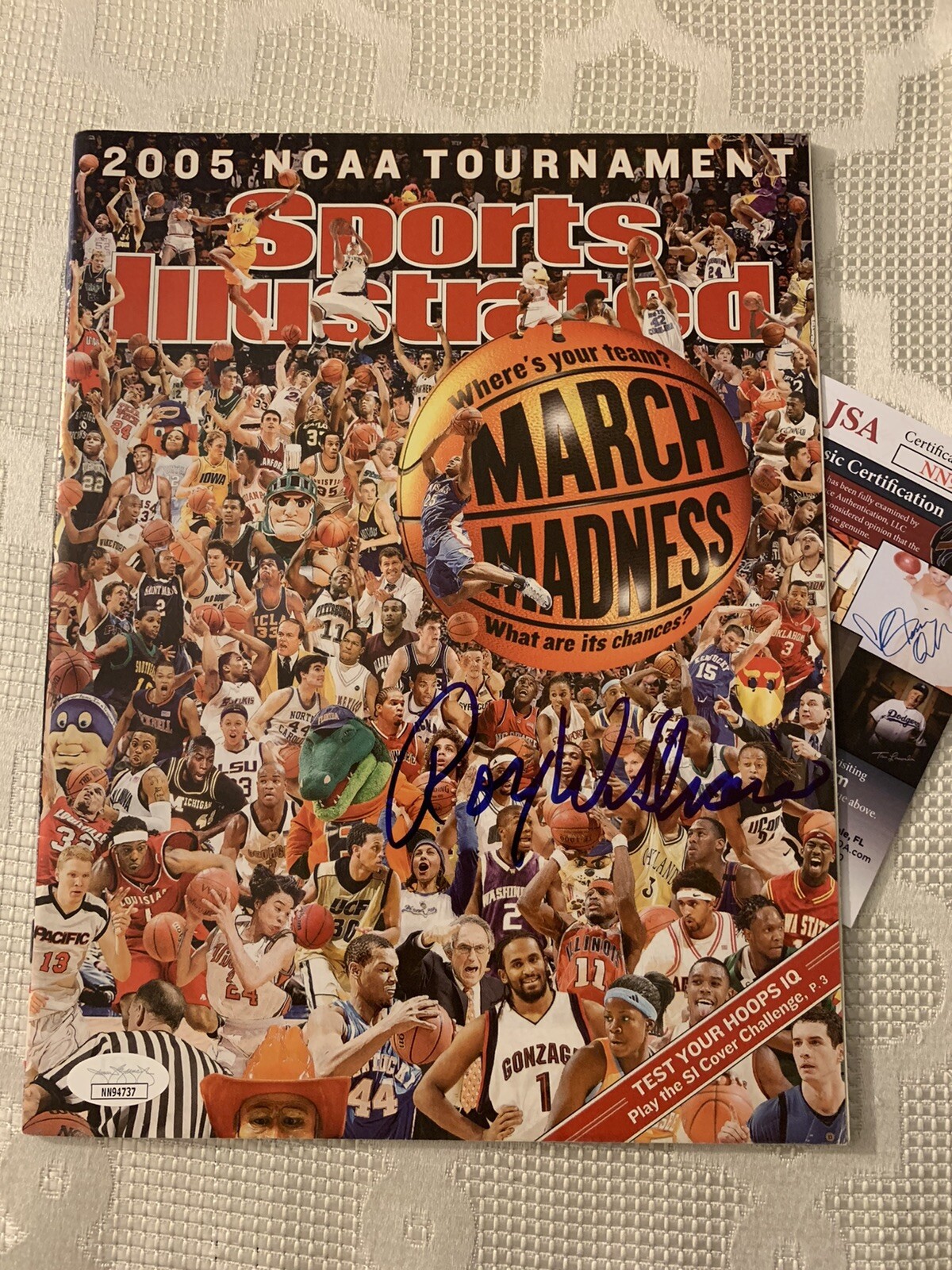 Roy Williams Signed Sports Illustrated Magazine 2005 JSA Authentication COA