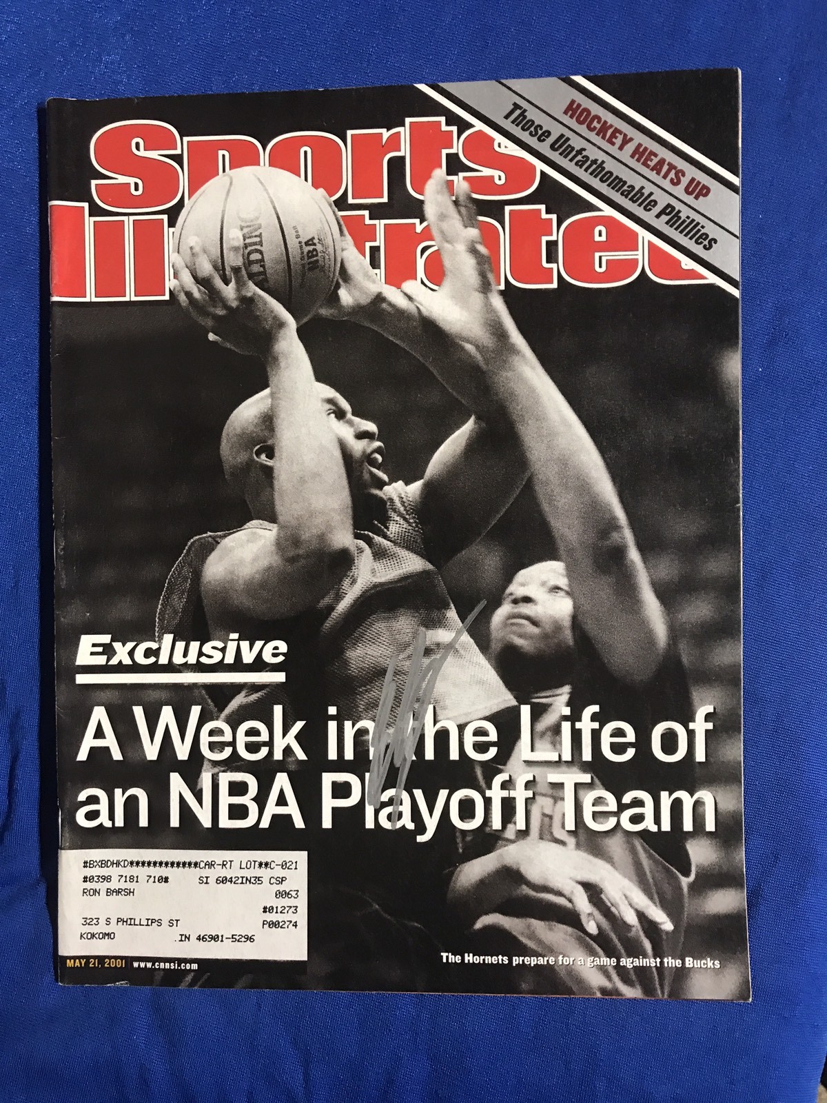 Baron Davis Signed Sports Illustrated Magazine Autographed