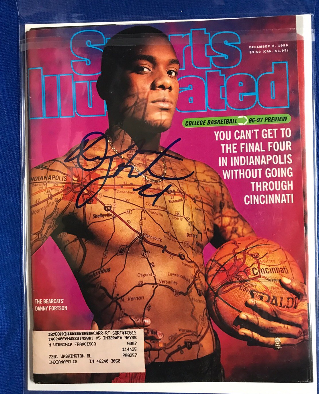 Danny Fortson Signed Sports Illustrated Magazine Autographed