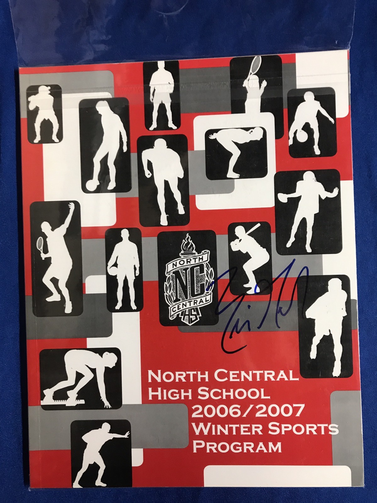 Eric Gordon Signed Program Magazine Autographed High School