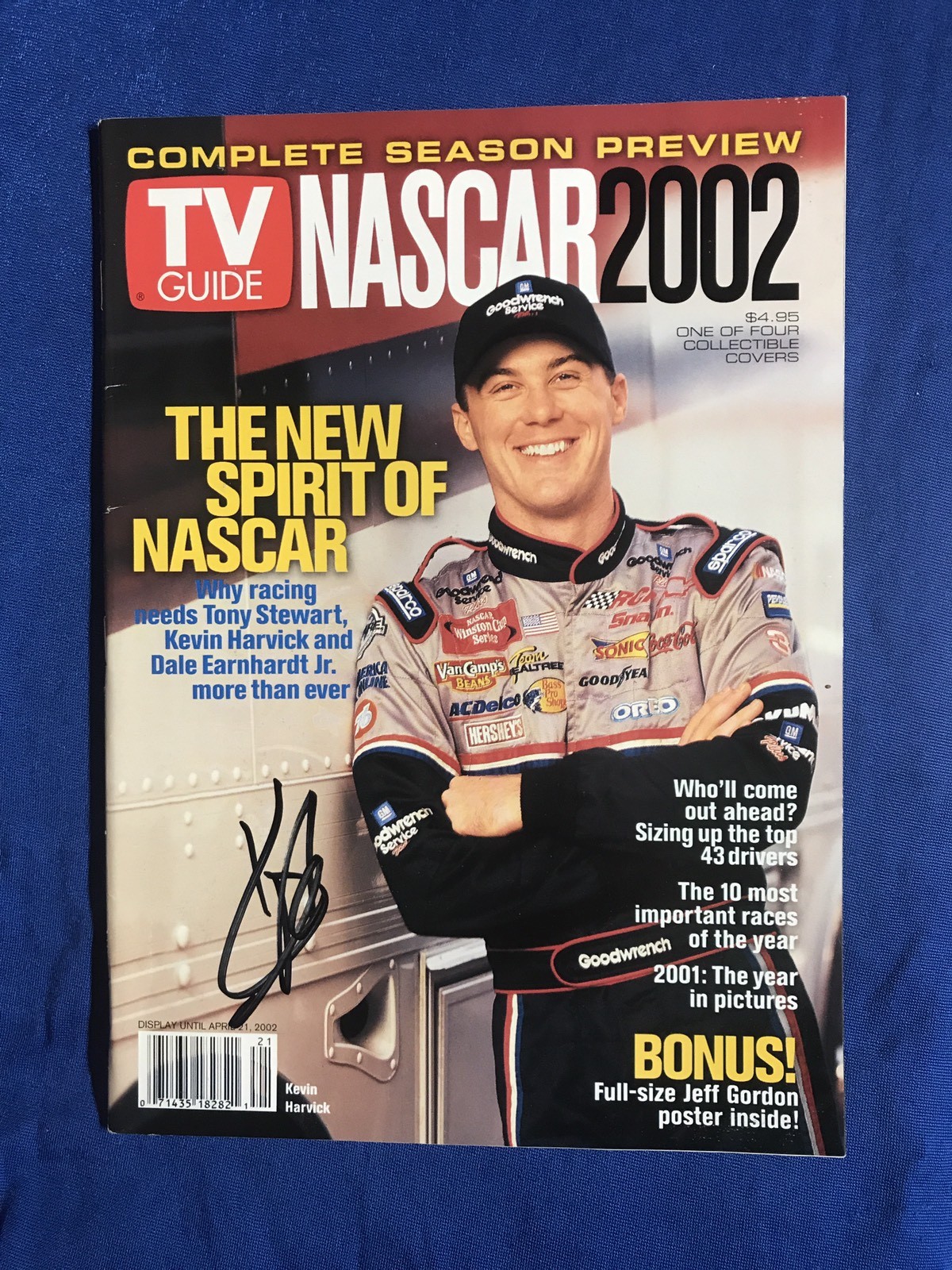 Autographed Kurt Busch Signed Magazine NASCAR