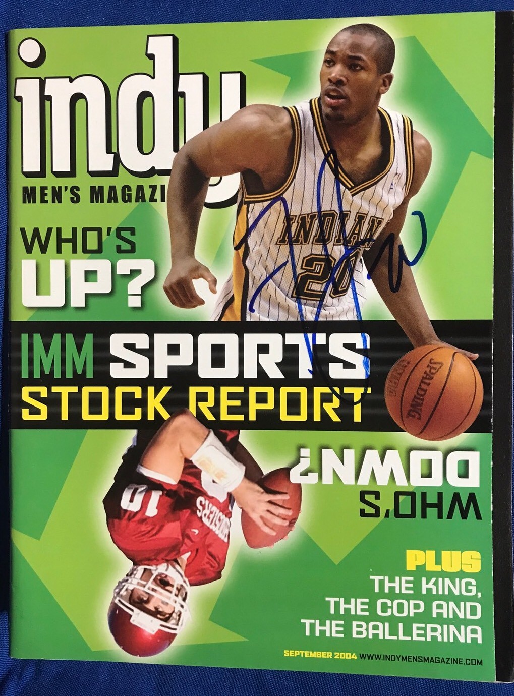 Fred Jones  Signed Magazine Autographed Basketball
