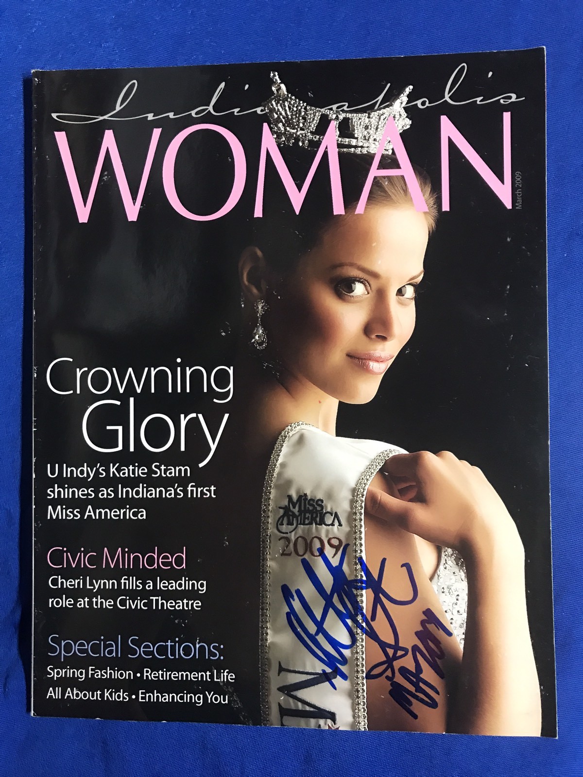 Katie Stamm Signed Magazine Autographed Miss America 2009