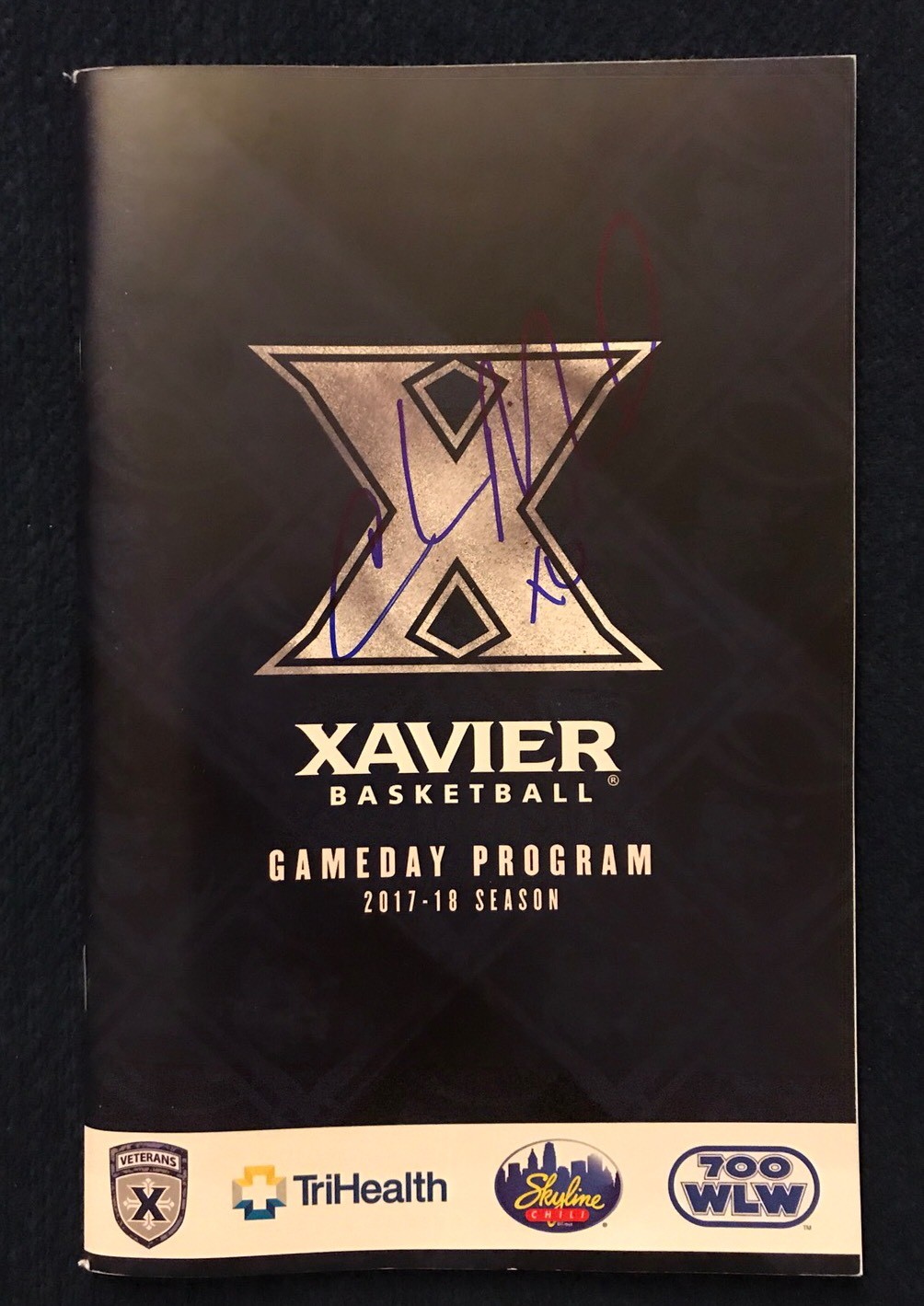 2017 Xavier Mens Basketball Program Magazine Coach Chris Mack Signed