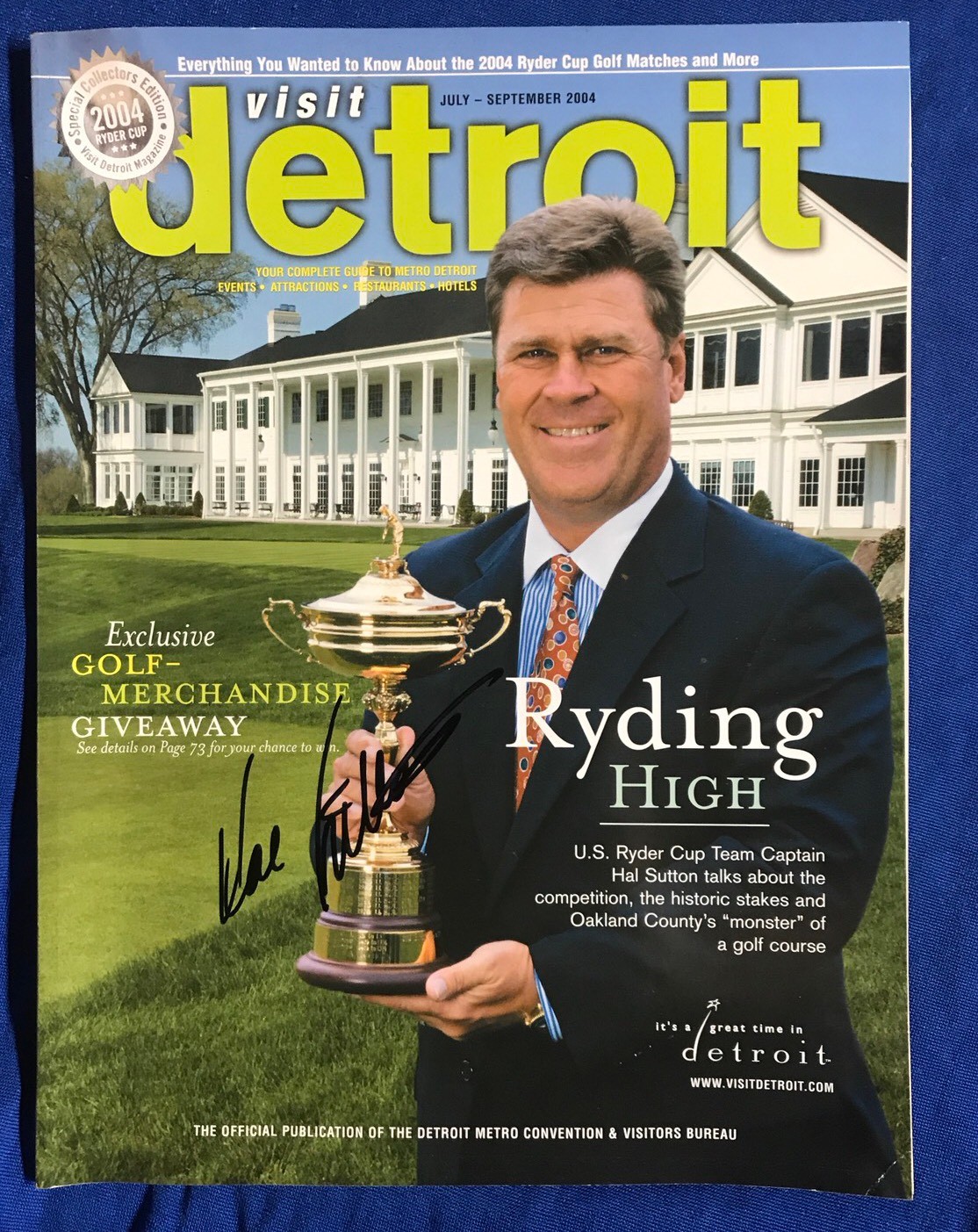 Hal Sutton Autographed Magazine Signed PGA Golf Autographed