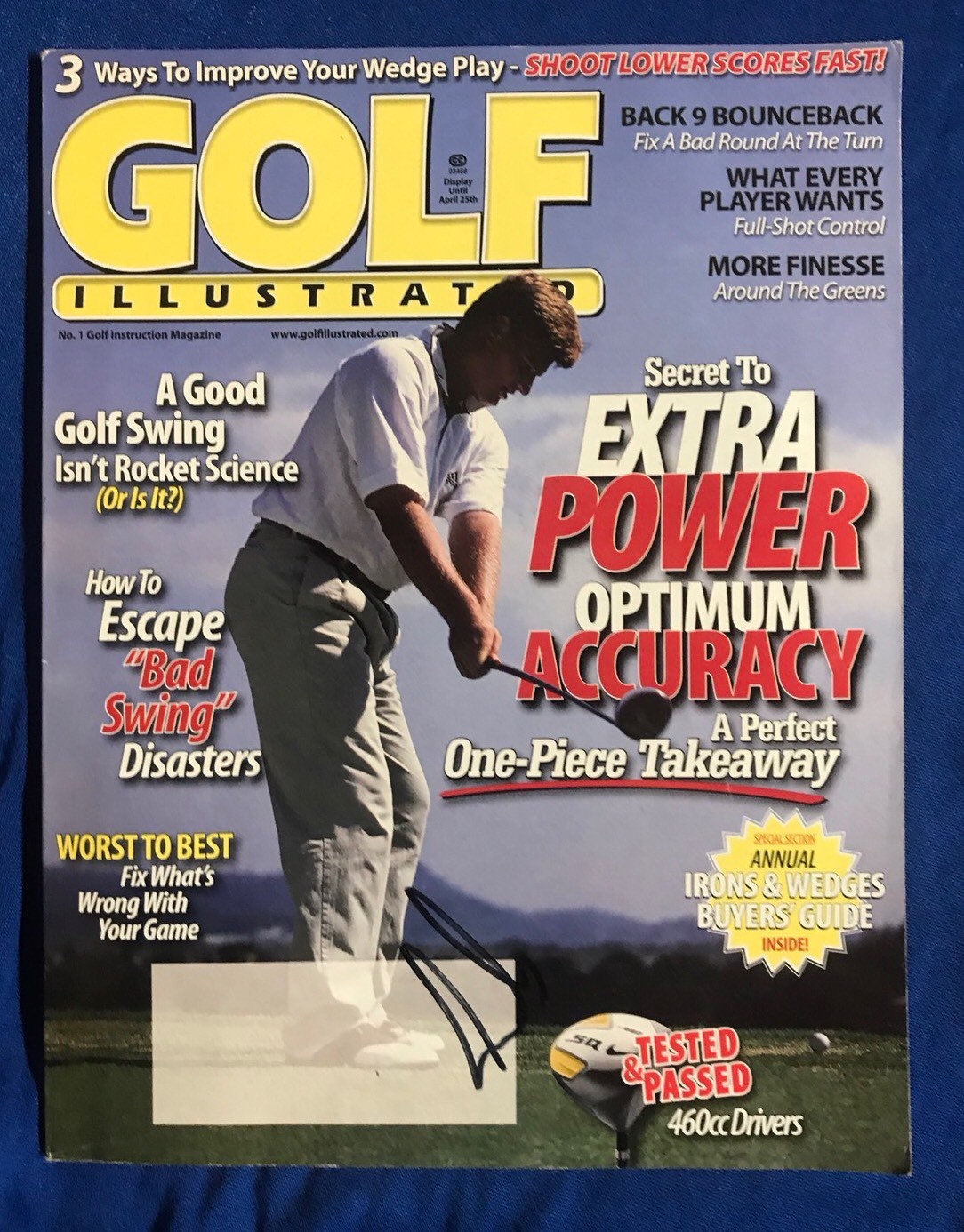 Ernie Els Autographed Magazine Signed PGA Golf Autographed