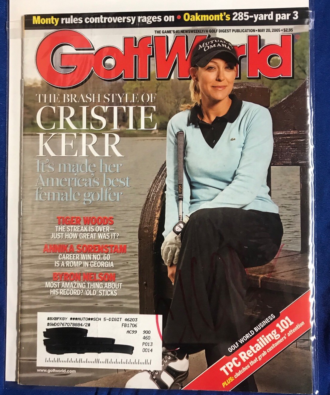 Christie Kerr Autographed Magazine Signed LPGA Golf Autographed