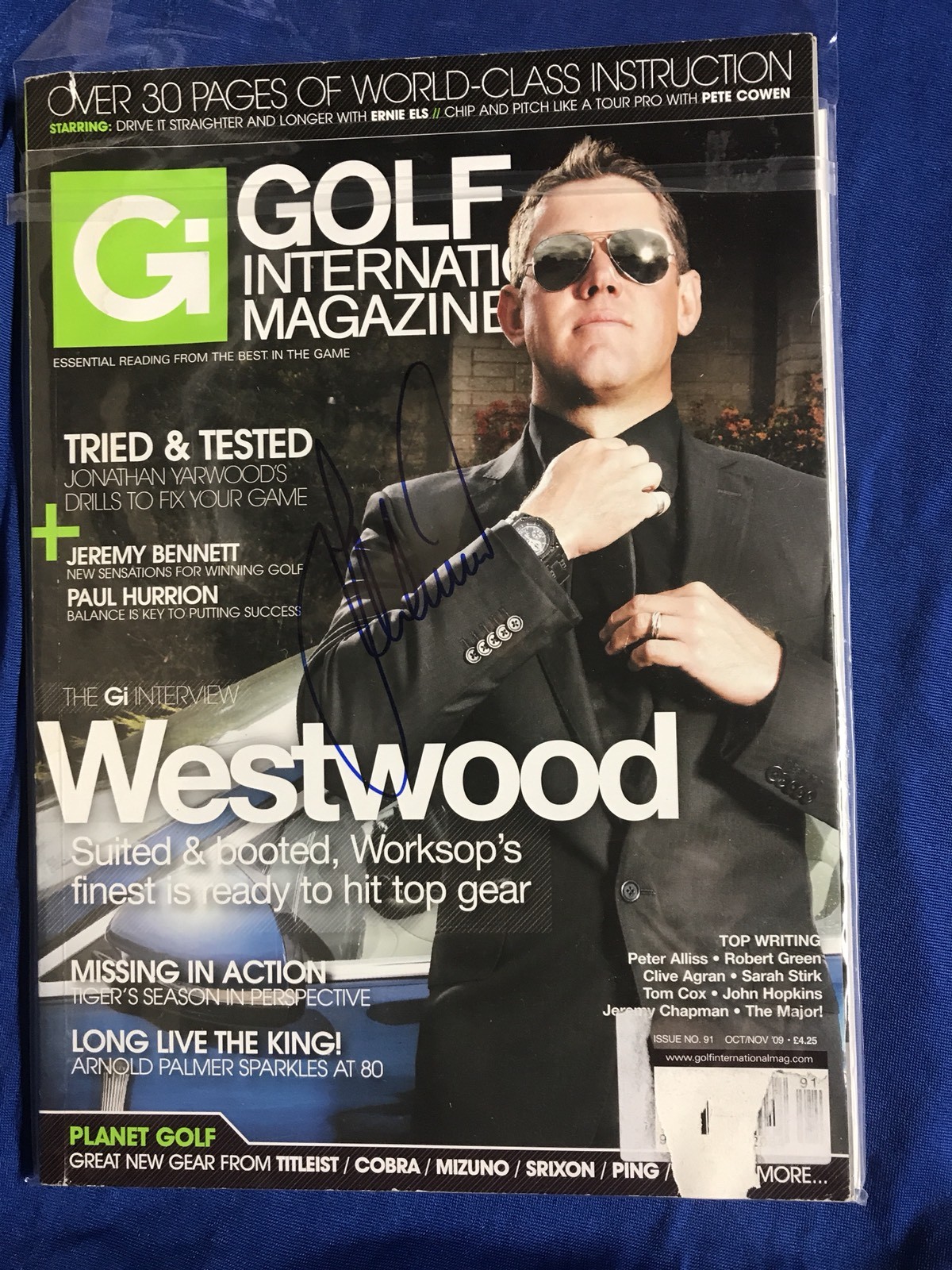 Lee Westwood Autographed Magazine Signed PGA Golf Autographed