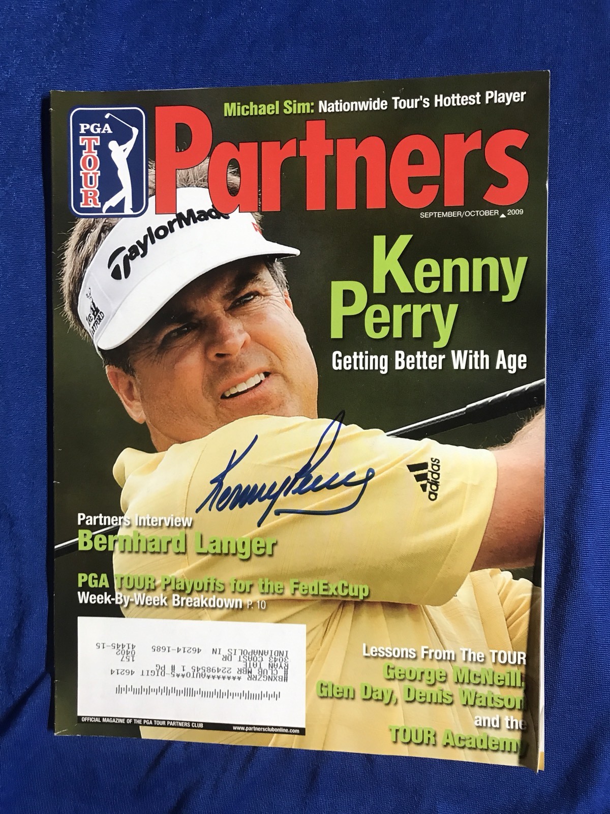 Kenny Perry Autographed Magazine Signed PGA Golf Autographed