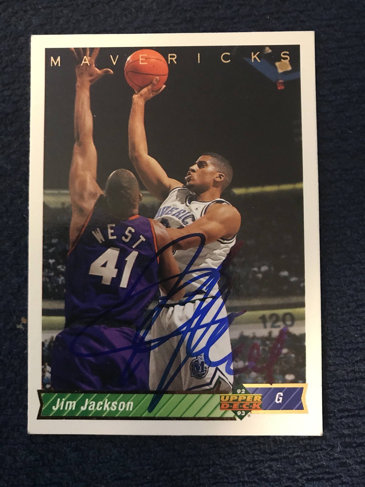 Jim Jimmy Jackson Signed Basketball Trading Card Autographed Upper Deck RC Sp