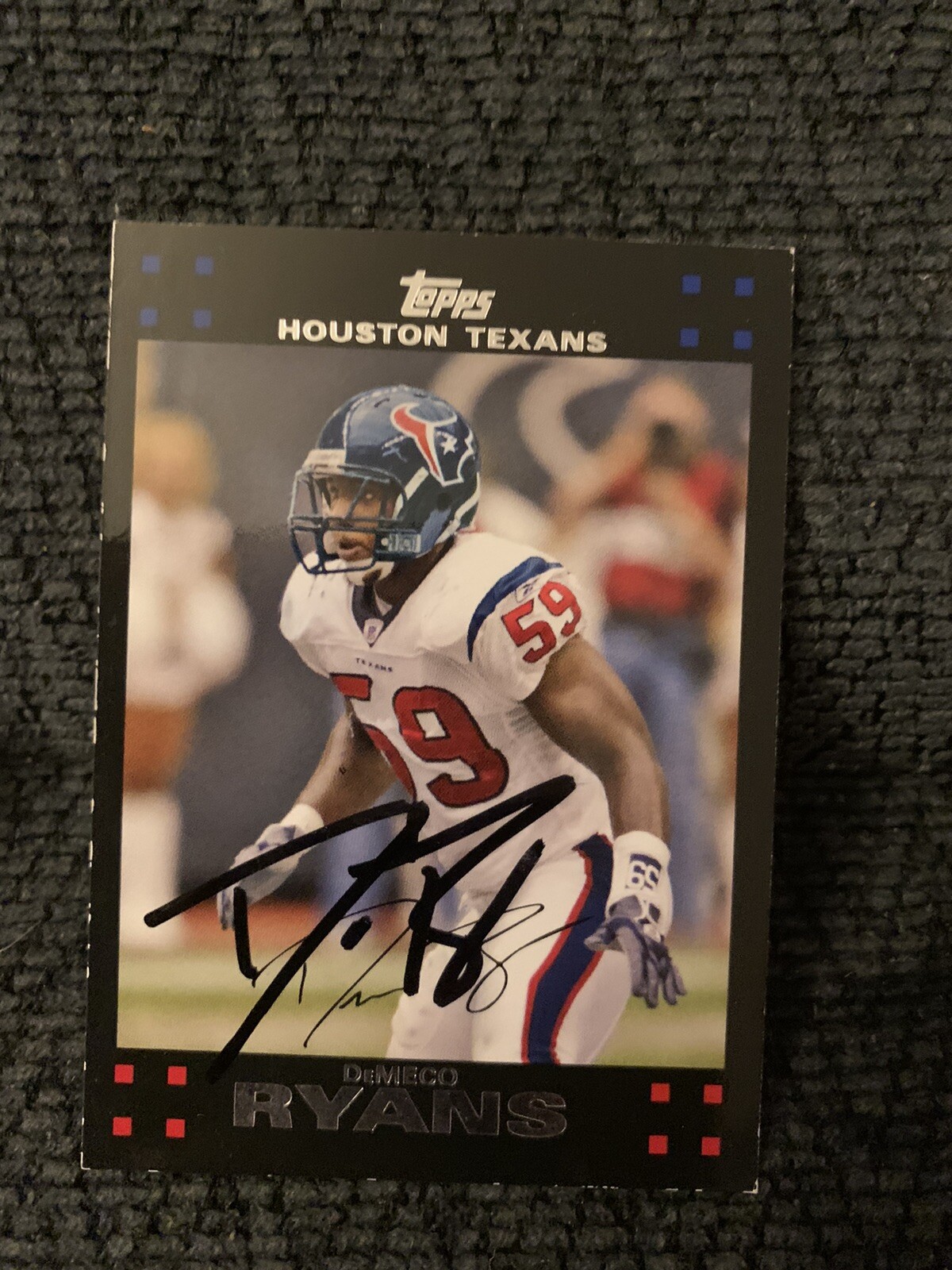 Demeco Ryans Football Trading Card Signed NFL Autographed