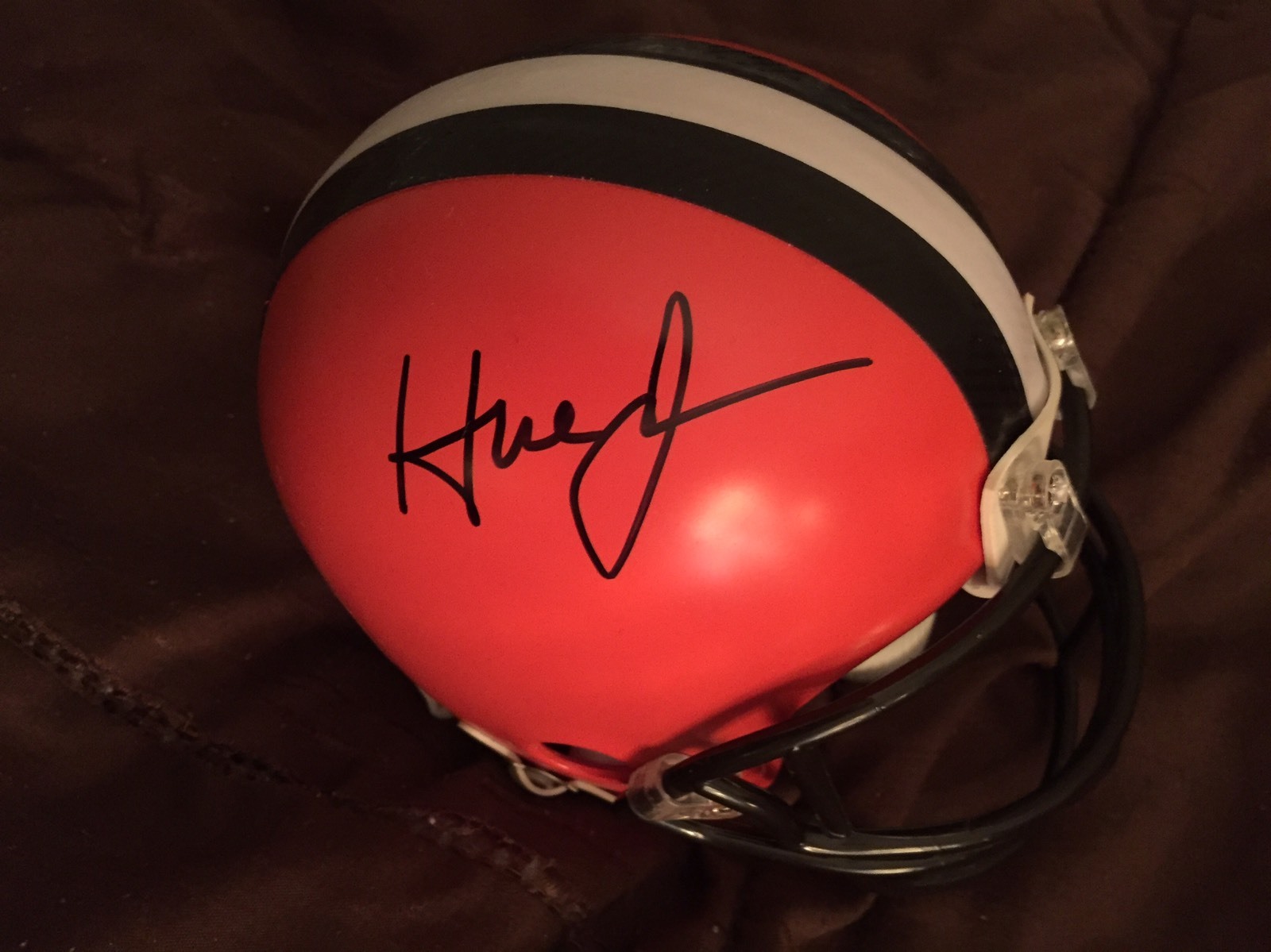Hugh Jackson Signed Browns Mini Helmet Autographed