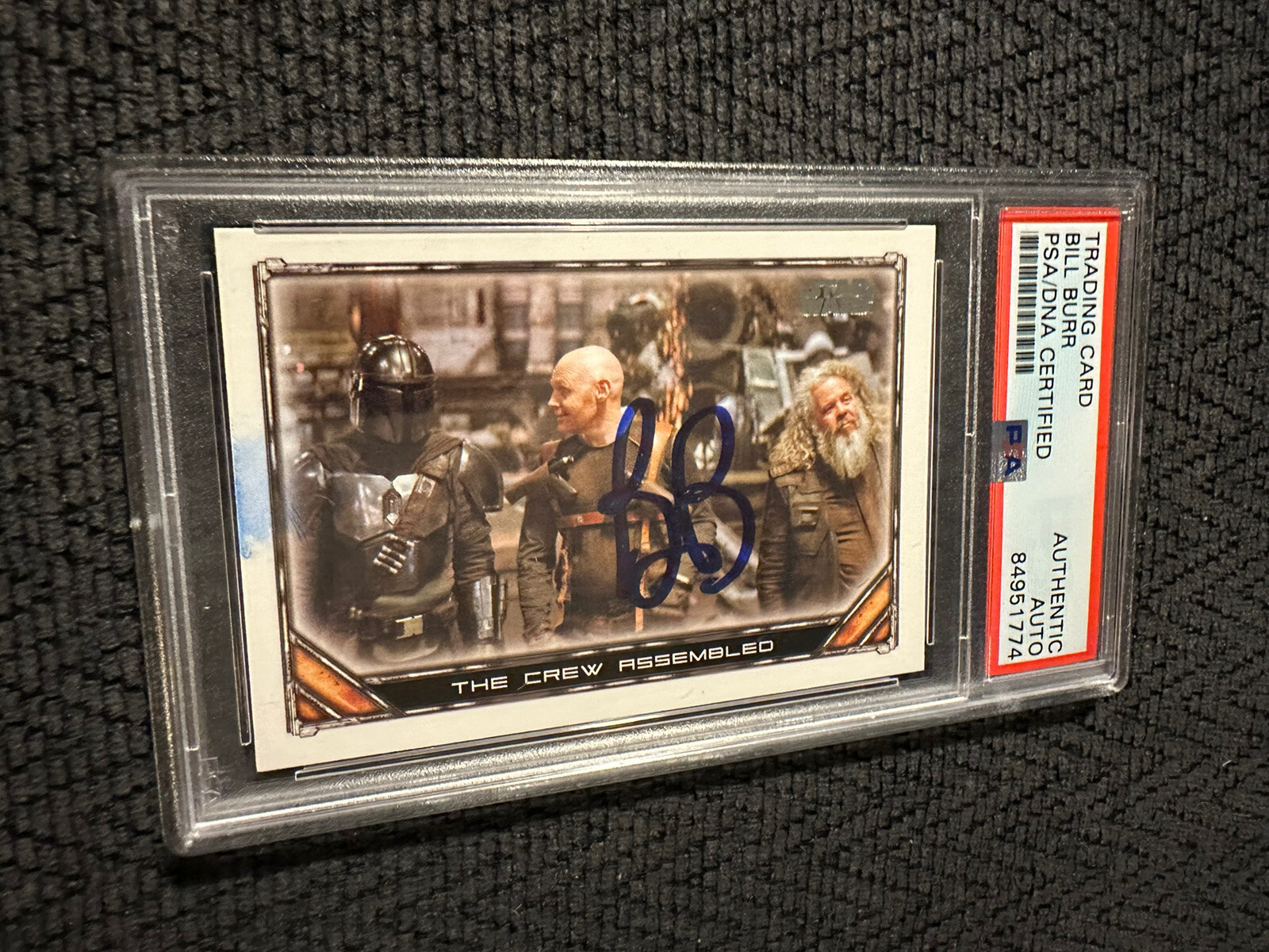 Bill Burr Signed 2021 Topps The Mandalorian #67 Card PSA /DNA Slab COA Rookie RC