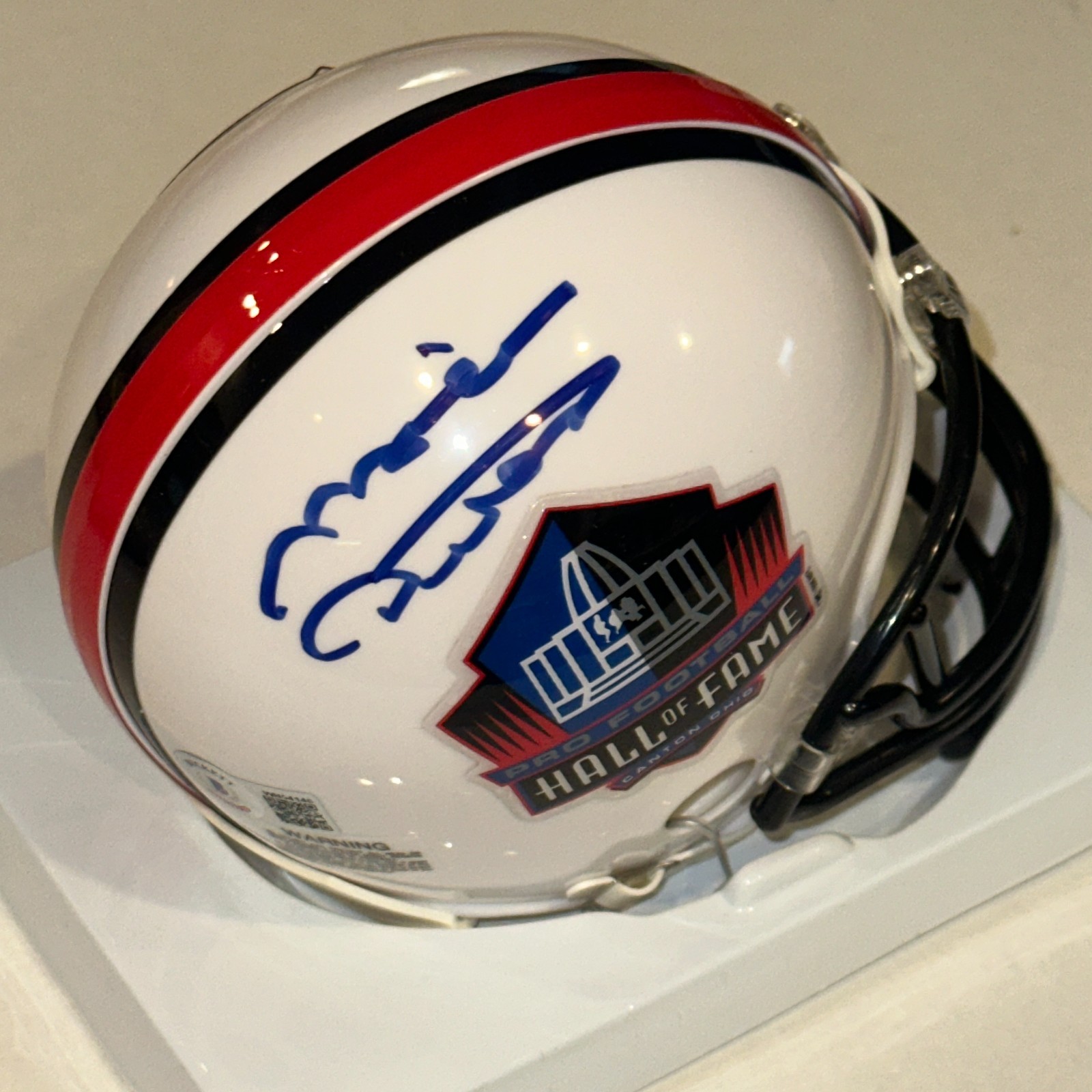 MIKE DITKA (Chicago BEARS) Signed HALL OF FAME VSR4 Mini-helmet Beckett (BAS)