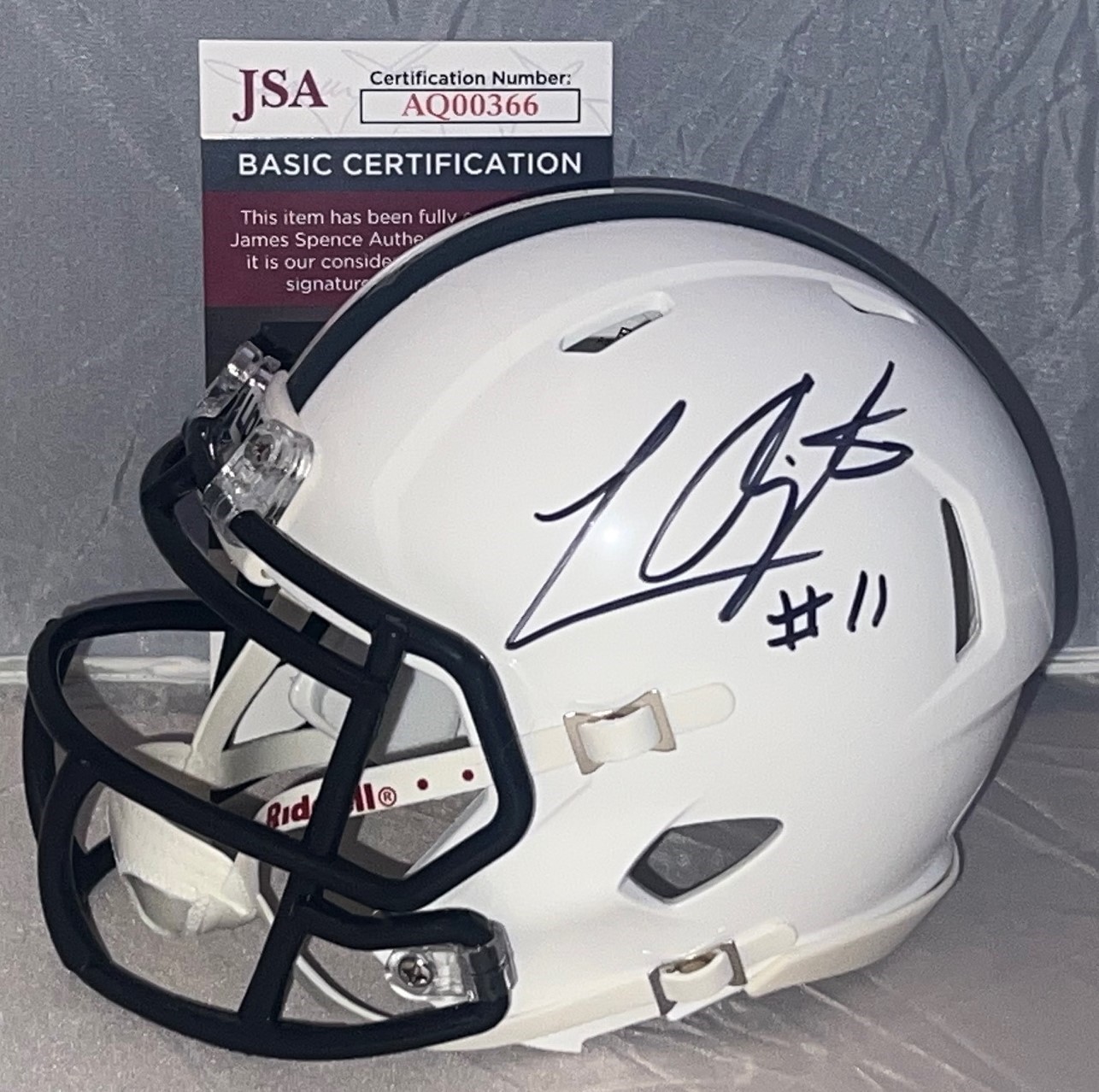 LaVar Arrington signed Penn State Nittany Lions mini helmet autographed #2 JSA