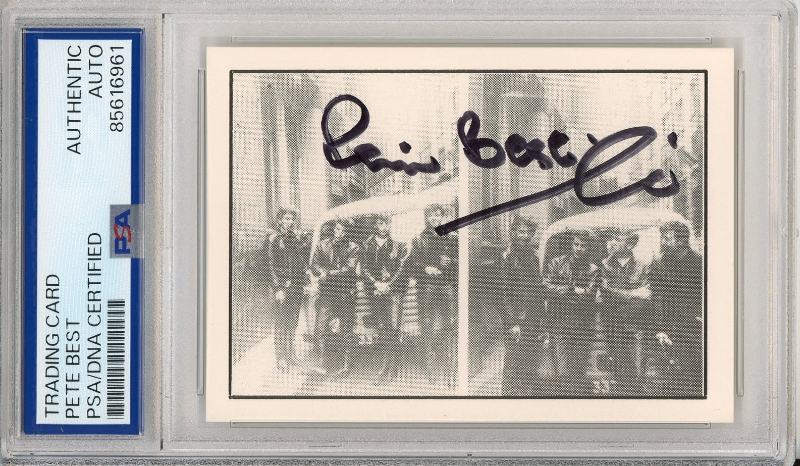 1992 Trading Card of Pete Best The Beatles Original Drummer SIGNED PSA DNA COA