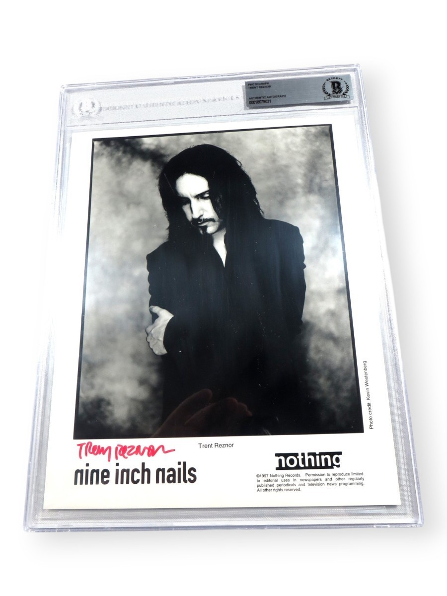 Trent Reznor Signed Autographed 8X10 Photo Nine Inch Nails Singer BAS 9031