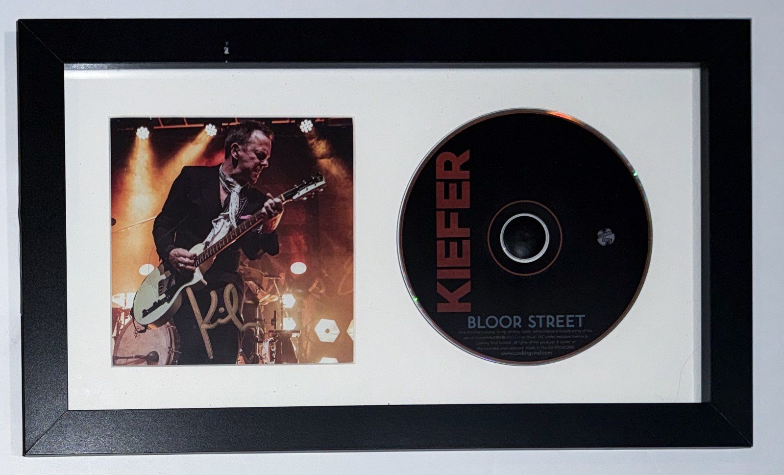 Kiefer Sutherland REAL hand SIGNED Bloor Street Framed CD Display #1 JSA COA