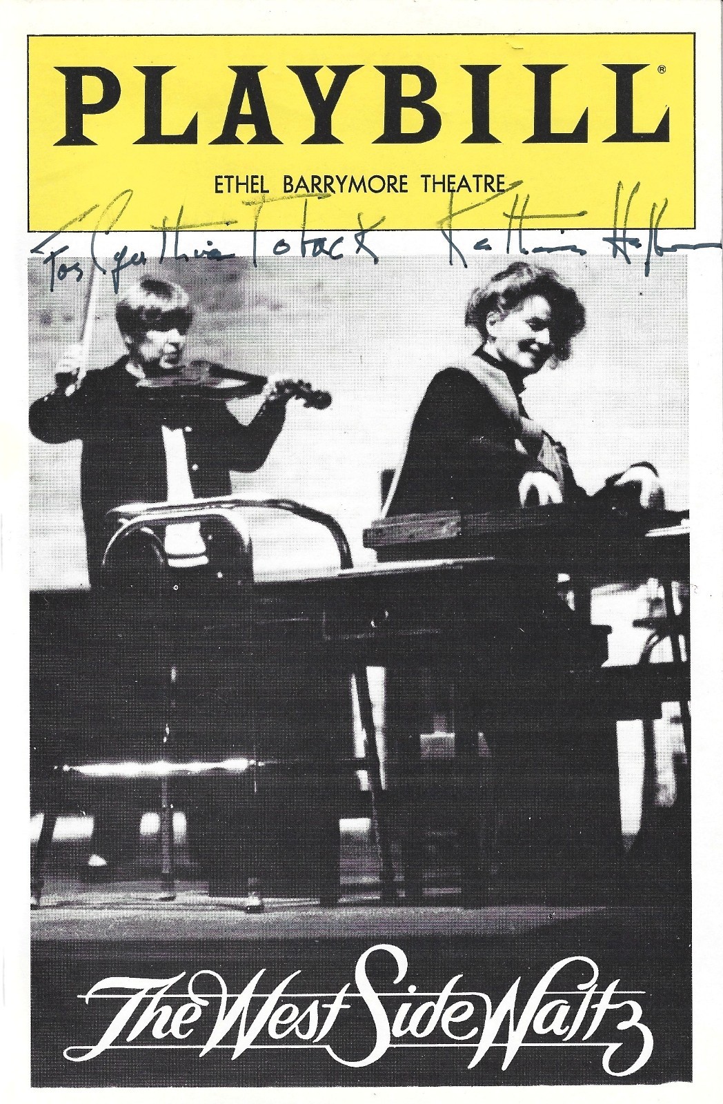 Katharine Hepburn SIGNED West Side Waltz Broadway Playbill JSA COA Autographed