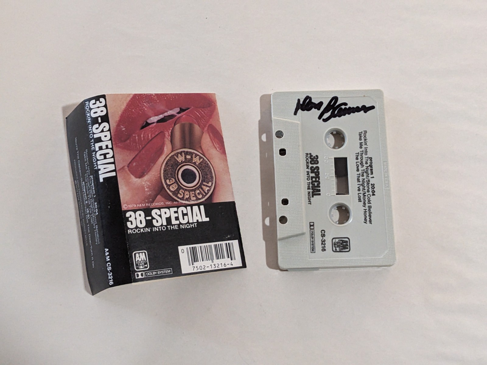 Don Barnes 38 Special SIGNED Rockin' Into The Night Cassette Tape COA Autograph