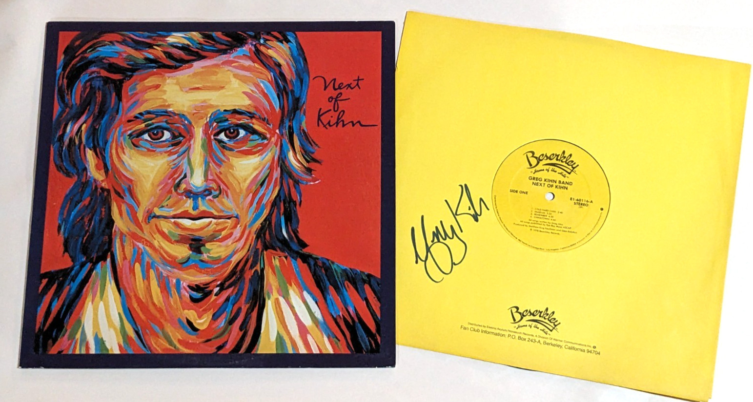 Greg Kihn REAL hand SIGNED Next of Kihn Vinyl Record COA Autographed