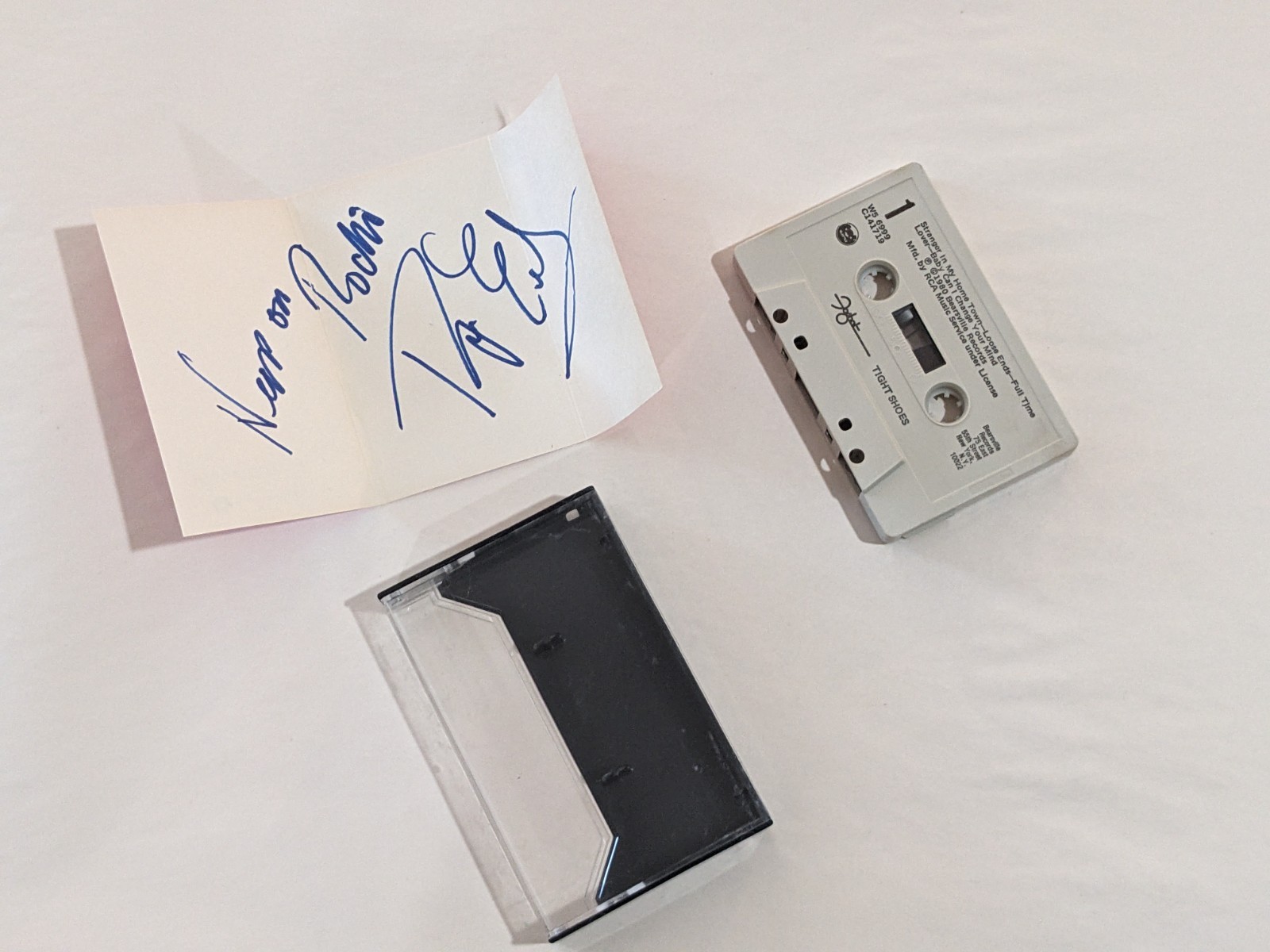 Roger Earl of Foghat REAL hand SIGNED Tight Shoes Cassette Tape COA Autographed