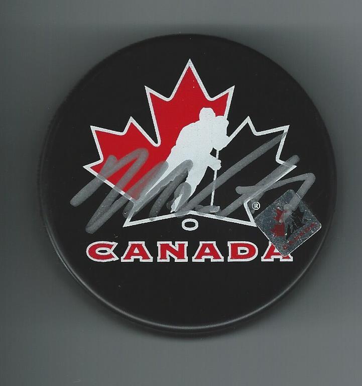Mark VISENTIN Signed TEAM CANADA World Juniors Puck