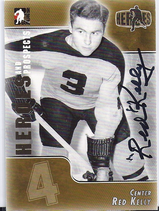 JSA Red KELLY Signed 2004/05 Heroes and Prospects Card