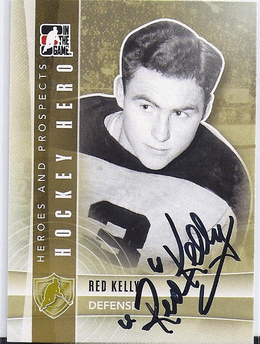 JSA Red KELLY Signed 2011/12 Heroes and Prospects Card
