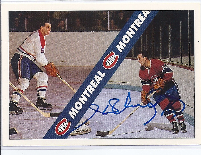 Henri RICHARD Signed Montreal Canadiens Card
