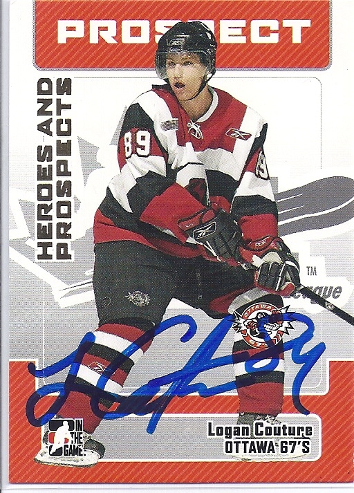 Logan COUTURE Signed 07 Heroes and Prospects