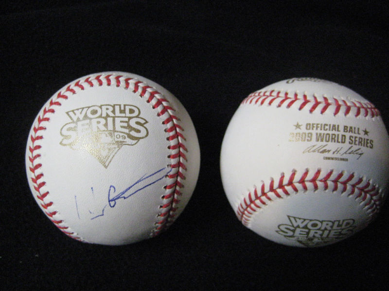 HIDEKI MATSUI Signed 2009 World Series Ball NEW YORK YANKEES JSA