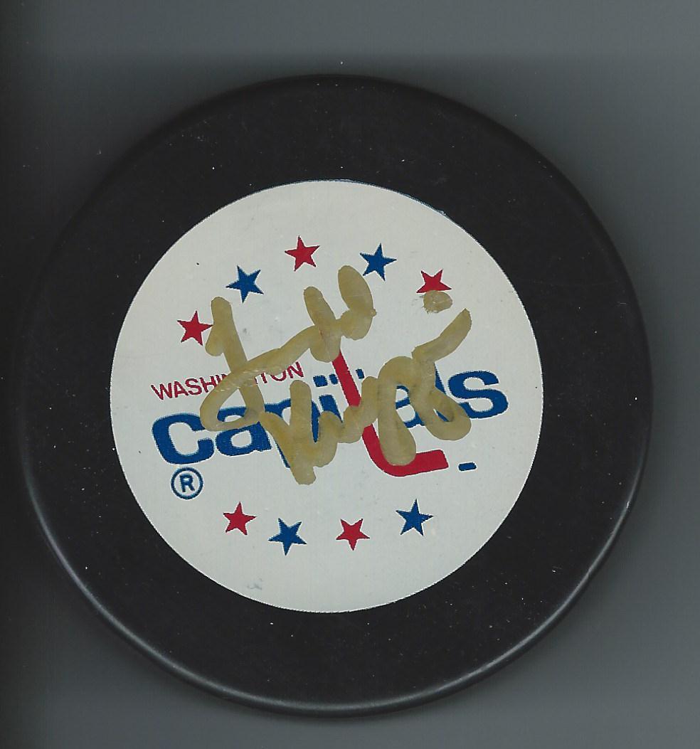 Todd KRYGIER Signed WASHINGTON CAPITALS Puck