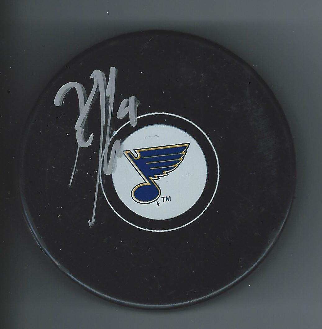 Kris RUSSELL Signed ST. LOUIS BLUES Puck