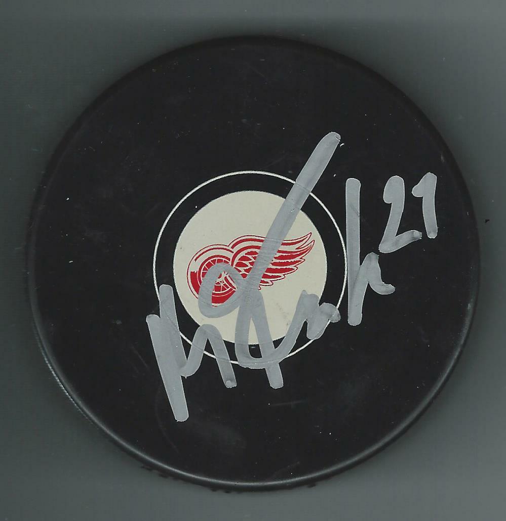 Martin FRK Signed DETROIT RED WINGS Puck