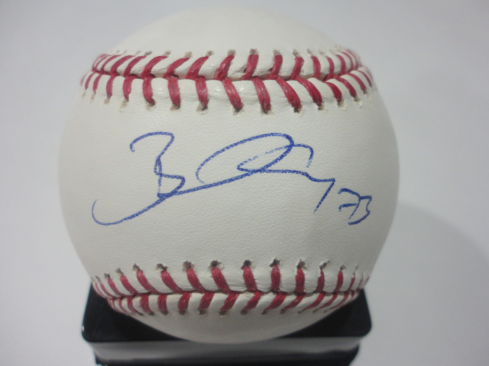 BRETT HUNTER OAKLAND ATHLETICS A'S SIGNED AUTOGRAPHED M.L. BASEBALL W/COA