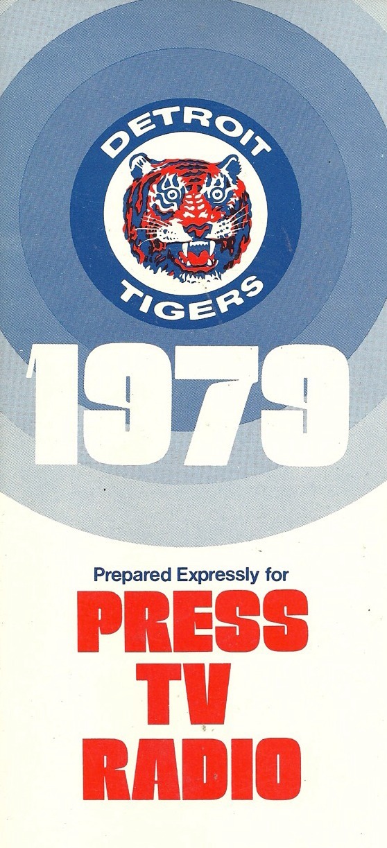DETROIT TIGERS MLB BASEBALL 1979 MEDIA GUIDE VINTAGE GREAT COLOR AUTHENTIC RARE