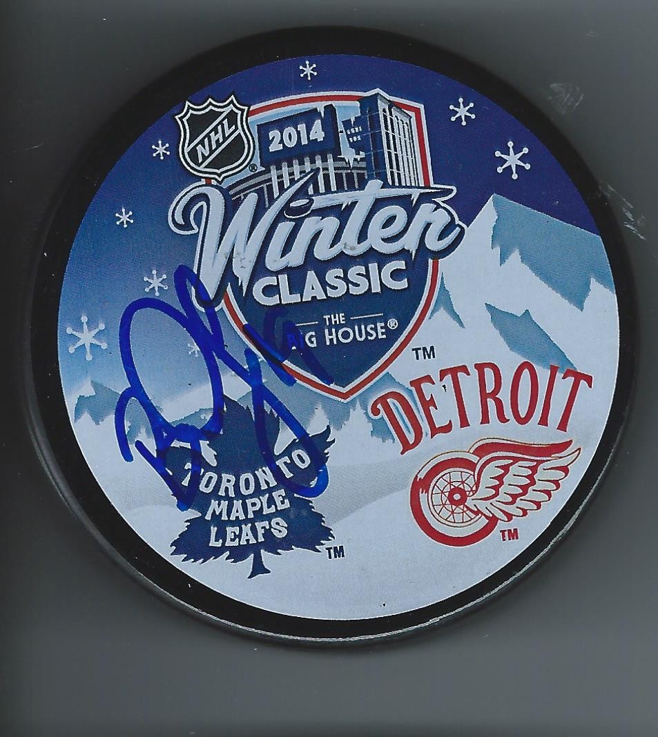 Bill DERLAGO Signed Toronto Maple Leafs 2014 WINTER CLASSIC Puck