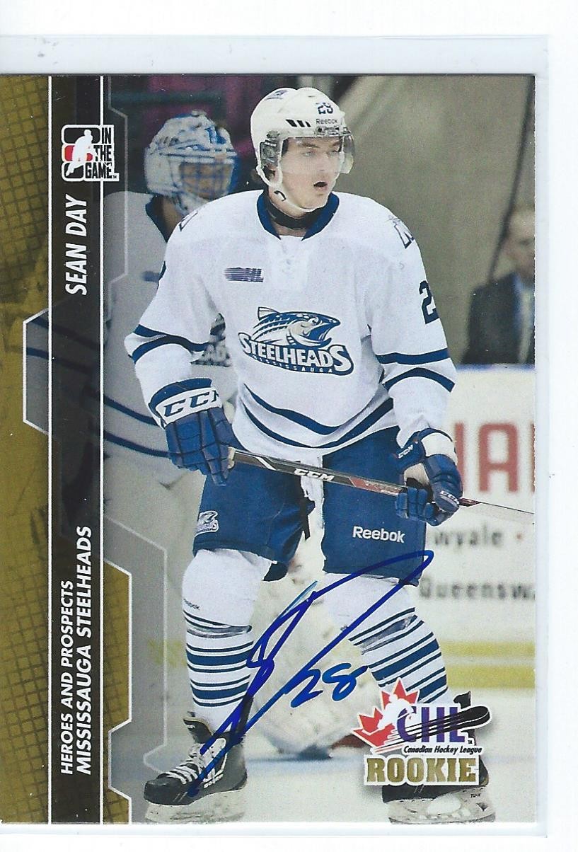 Sean DAY Signed 2013/14 Heroes and Prospects Card New York Rangers