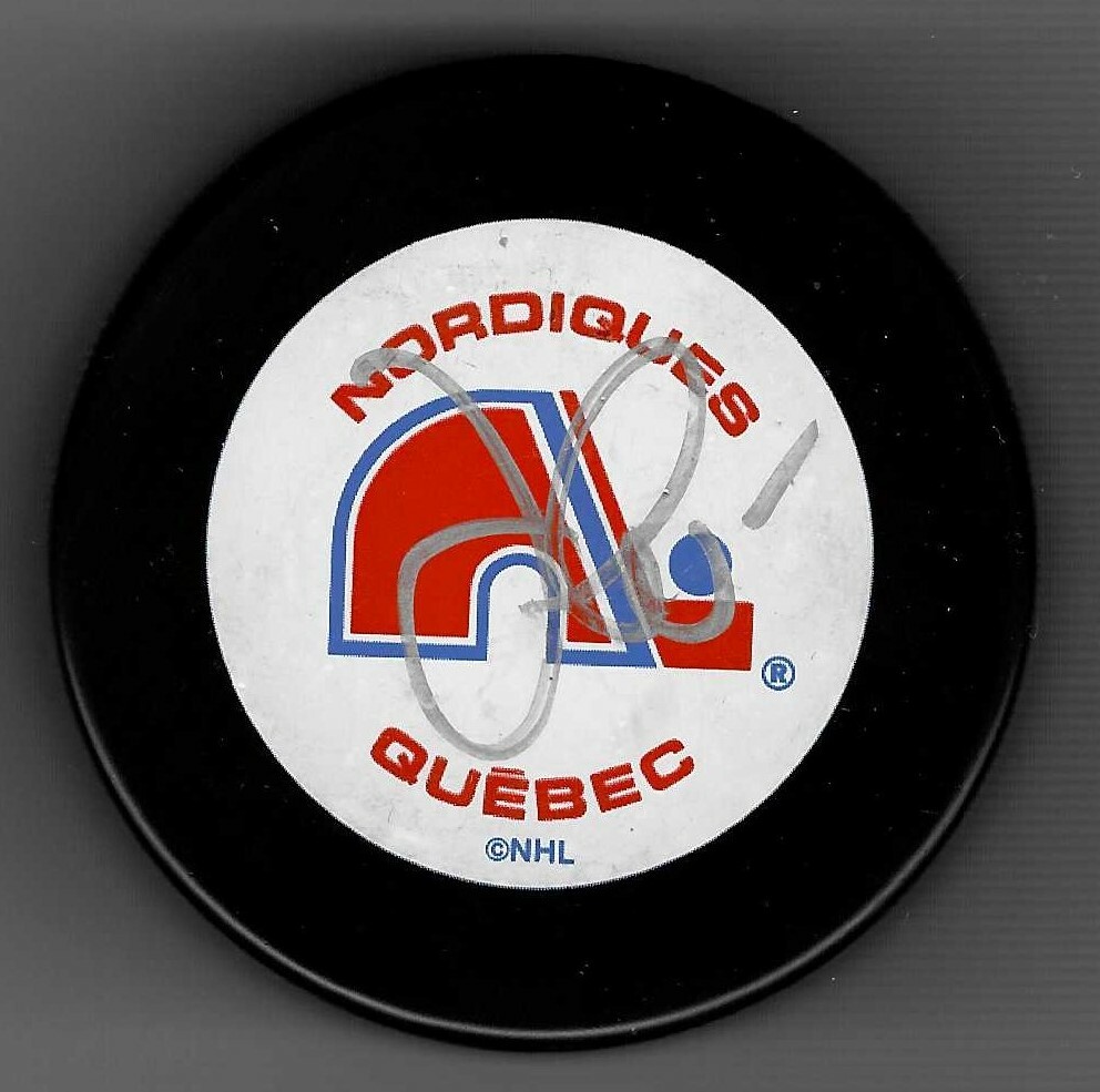 Jim CORSI Signed QUEBEC NORDIQUES Puck